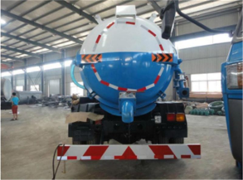 4X2 Dongfeng Vacuum Sewage Suction Truck 10cbm Tank Capacity