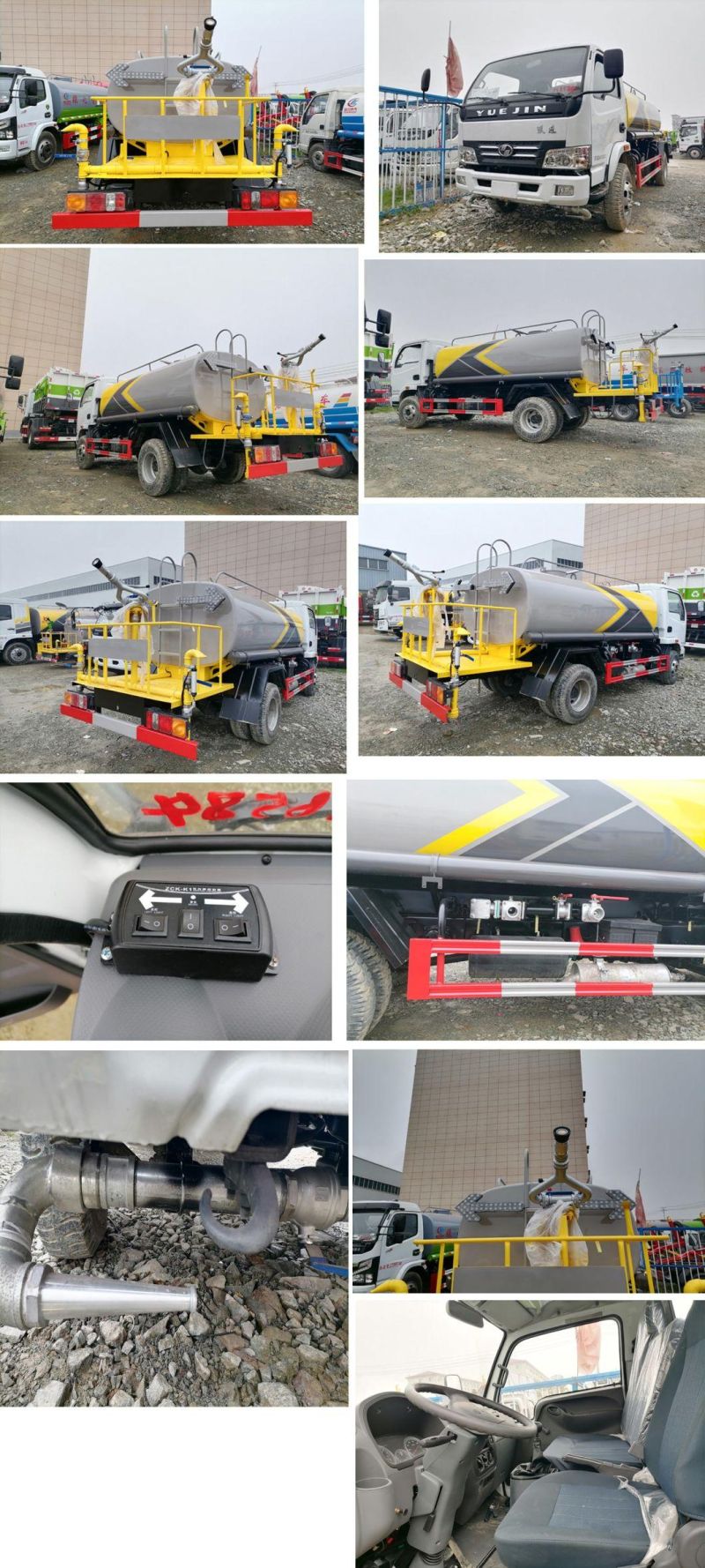 Yuejin Light Truck 3000L Water Cart Water Tank Truck