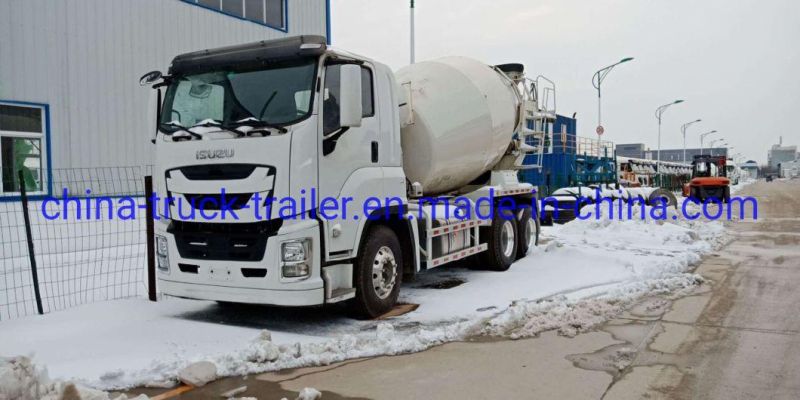 China Isuzu Chassis 10m3 Qingling 350HP Cement Mixer Truck