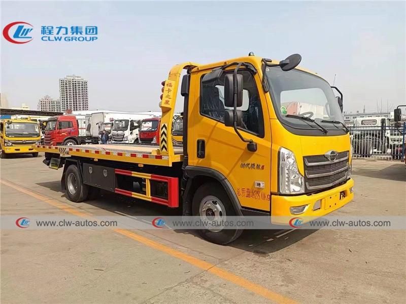 Foton Forland 3tons 5tons Small Wrecker Truck Flatbed Towing Truck for Road Recovery