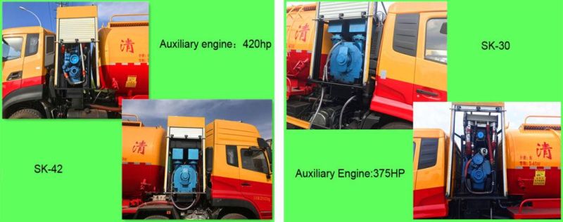 Dongfeng Kr Sewage Tanker Vacuum Suction Dredging Truck for Pipeline