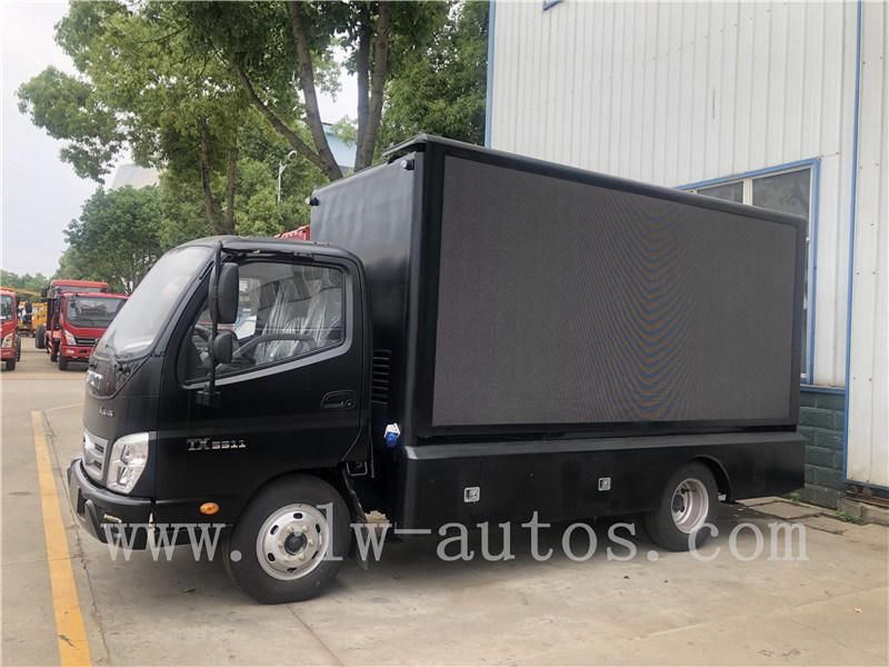 Foton Aumark 4X2 Mobile Digital Advertising Truck P4/P5/P6 LED Screen Full Color Display Truck