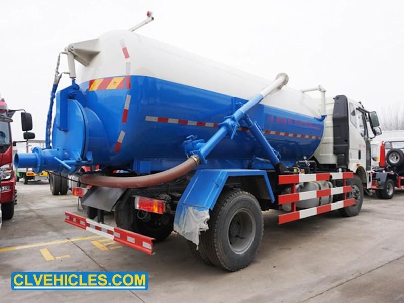 FAW 10cbm 6wheeler Honey Sucker Septic Sewer Sludge Tank Fecal Waste Vacuum Sewage Suction Truck