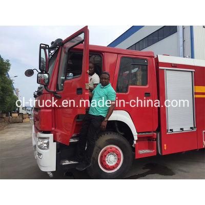 Export to Pakistan Sinotruk HOWO 4*4 Foam Fire Truck