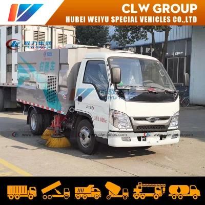 China Foton Forland 3000L 3cbm Small Street Road Sweeper Truck