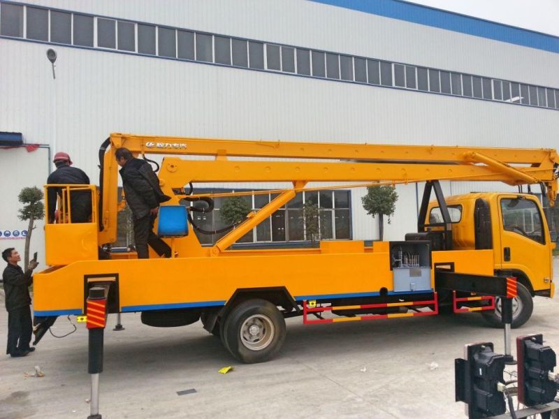 Isuzu 600p Double Row High-Altitude Operation Electric Maintenance Vehicle for 15m 16m 18m 20m 22m