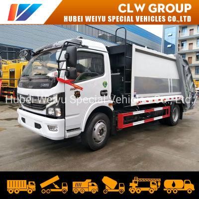 Dongfeng 6tons Rear Loading Waste Garbage Collection Garbage Compactor Truck