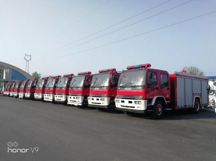 Isuzu Fvr 240HP 4tons Water 2tons Foam Fire Truck 6tons Fire Fighting Trucks for Chile