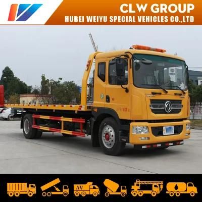 Dongfeng D9 Rollback Slide Flatbed with 7.4m Long Platform Wrecker Recovery Tow Truck