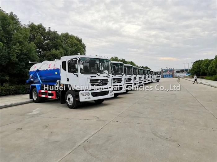 Dongfeng 10, 000 Liters Sewer Sludge Vacuum Tanker Vacuum Suction Truck