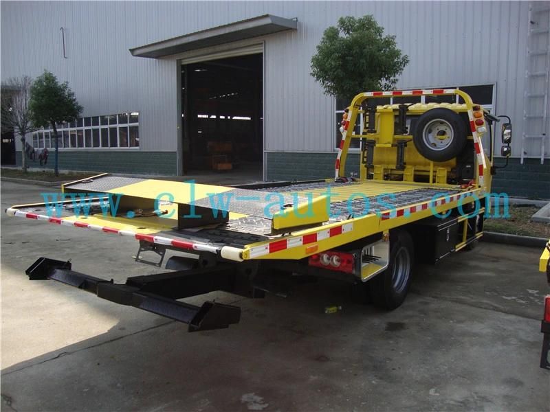 Foton Aumark 3tons 5tons Flatbed Wrecker Towing Trucks Road Recovery Truck for Cars Suvs