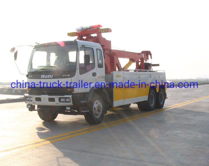 Japan Brand Isuzu 22t 301HP Flatbed Wrecker Towing Truck, Road Recovery Truck