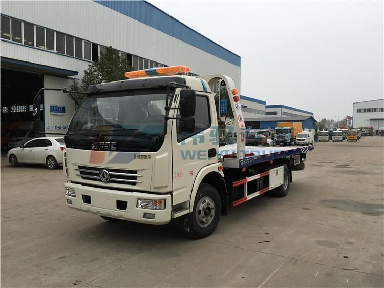 Dongfeng 4tons Road Rescue Towing Flatbed Road Wrecker for Fiji