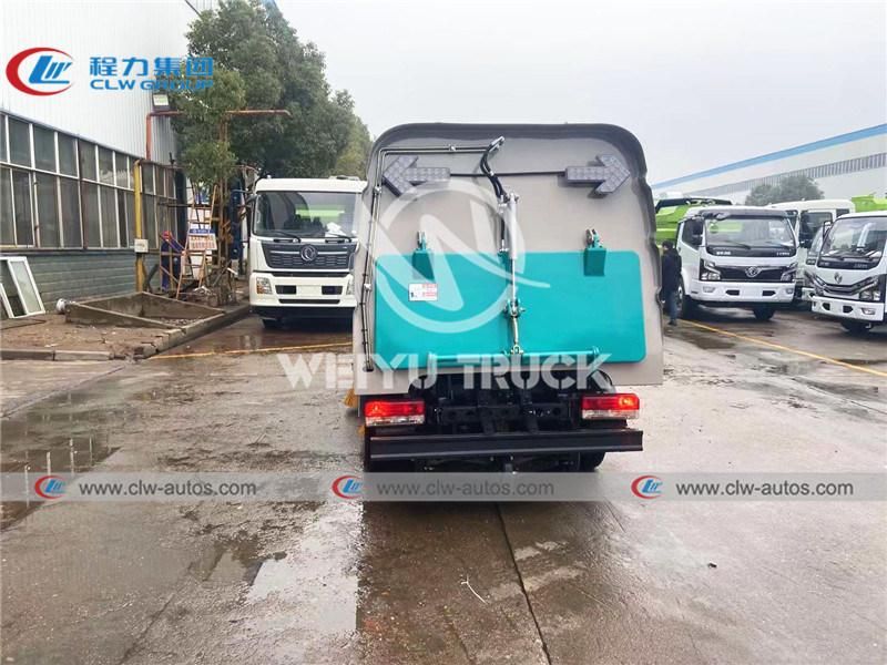 Dongfeng 2-3tons Mini Road Sweeper Truck 0.8cbm Water Tank 1.7cbm Dust Tank for City Cleaning