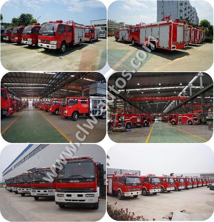 Dongfeng 4000 Liter Fire Fighting Equipment Water and Dry Powder Tank Fire Fighting Truck