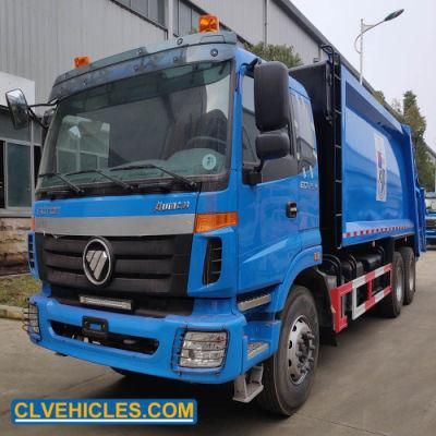 Foton 6X4 240HP 18cbm Garbage Waste Compressed Refuse Compactor Truck