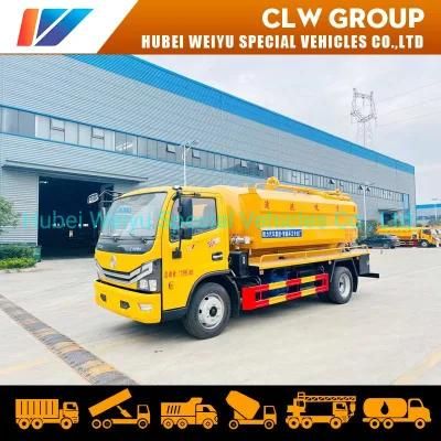 Dongfeng Duolicar 8000liters 8cbm 8m3 Vacuum Sewage Suction Truck Sewer Tank Truck Septic Tank Truck