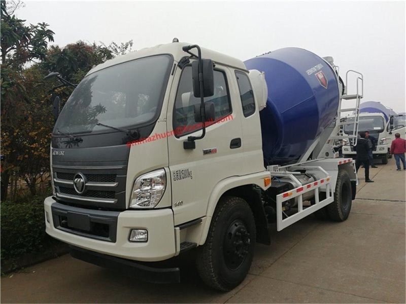 China Good Band 4X2 Type 5m3 6m3 Foton Concrete Mixer Truck