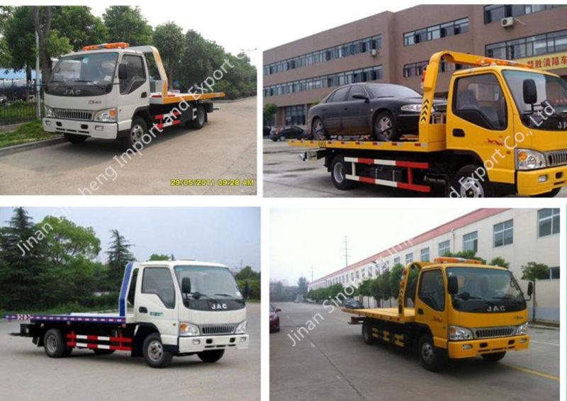 High Quality Best 130HP JAC 4X2 Flatbed Wrecker Towing Truck