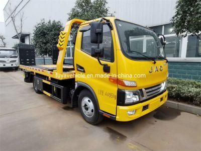 Rhd Flatbed Towing 2ton 3ton 4ton JAC Road Wrecker Truck