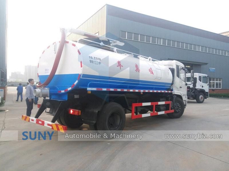 12000 Liters 6 Wheels Vacuum Fecal Suction Truck for Sale