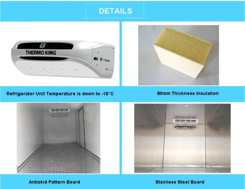 HOWO 10 Ton Food Freezing Freezer Cooling Refrigerator Refrigeration Refrigerated Box Van Truck Price