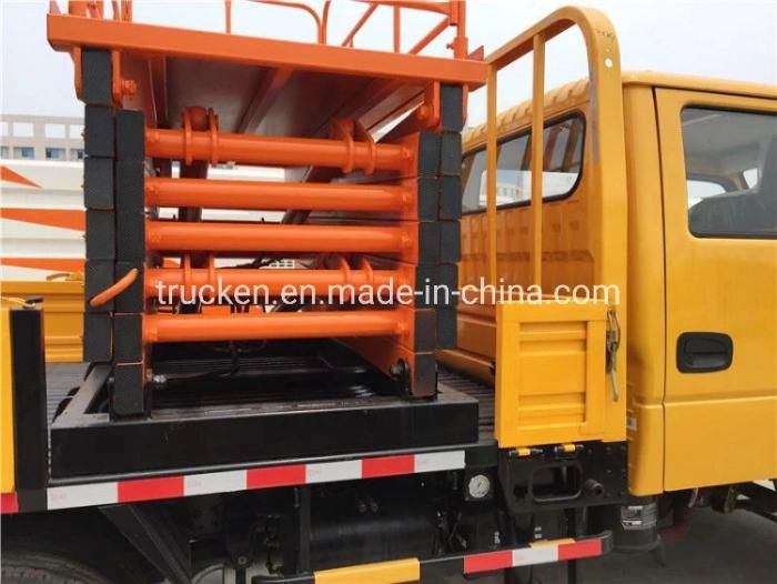 China Factory Price 18 Meters Mobile Aerial Man Platform Work Scissor Type Lift Lifting Truck