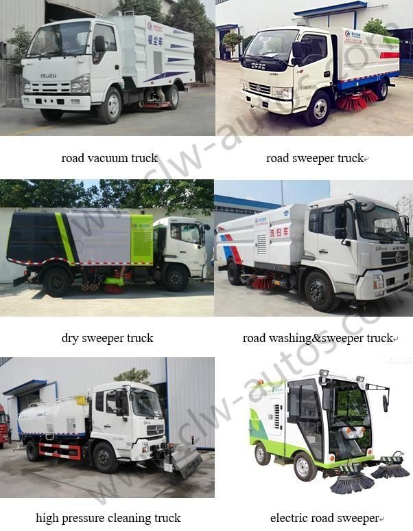 Isuzu 5tons Road Vacuum Machine 9-10cbm Water Spraying Sprinkler Dust Cleaning Suction Truck