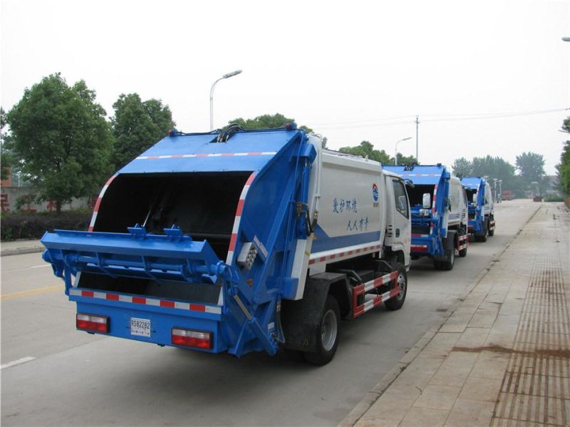 Dongfeng Frika 4X2 6cbm Used Compressed Garbage Truck, Compressed Waste Truck for Sale