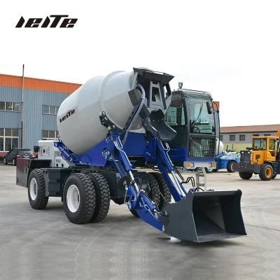 1.5 Cubic Meter Self Loading Ready Mix Truck Concrete Mixer Automatic Loading Transit Mixer Cement Mixer Price