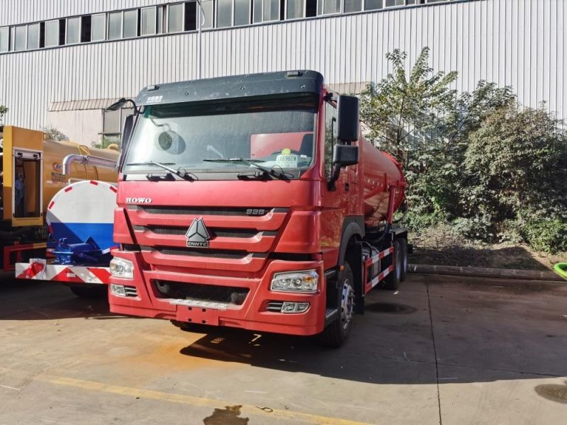 Chinese Manufacturer 10 Wheeler Sinotruk HOWO 18000L Sewage Suction Tanker Truck