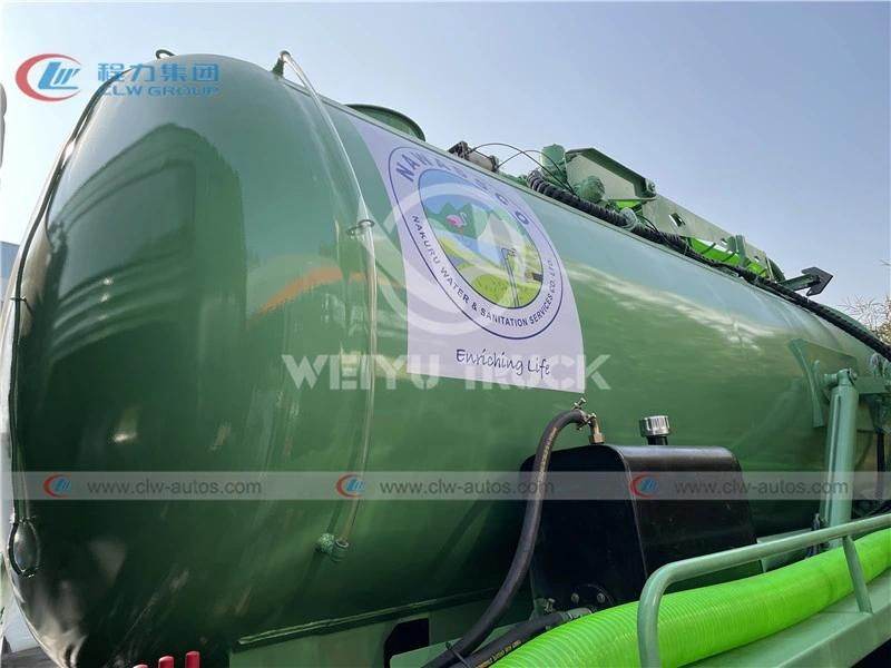 HOWO 4X2 Type 8000liters 8cbm 8tons Vacuum Sewage Suction Tanker Truck Septic Tank Truck for Sanitation Services