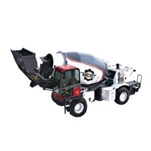 Self Loading Truck Concrete Mixer with Loader 5 Cubic