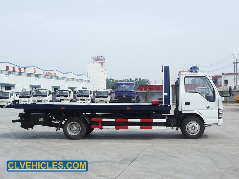 Isuzu 120HP Platform Tow Car Carrier Tow Flatbed Wrecker Truck