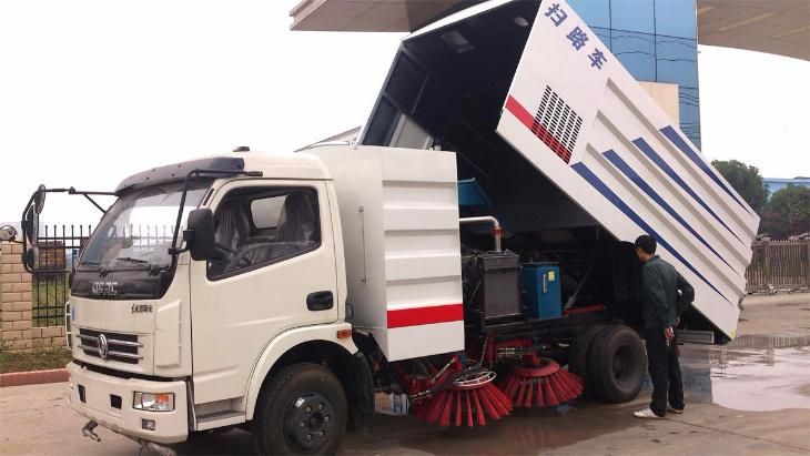Cement Factory Mining Area Choose 8ton High Pressure Fan Vacuum Dust Suction Truck