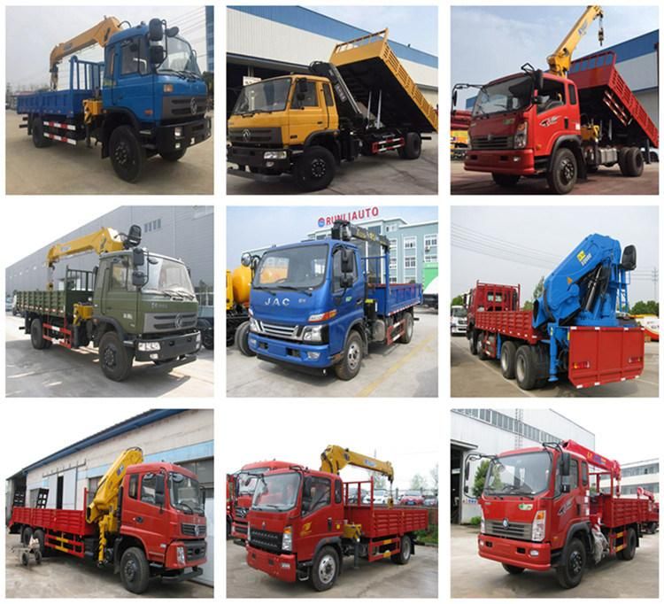 Factory Supplied Dongfeng 8X4 Right Hand Drive 10 Ton Truck Mounted Crane Low Price for Sale