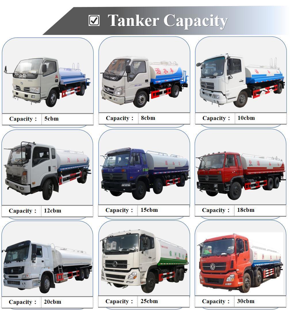 New Design Dongfeng Water Tank Truck