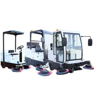 Factory Price Electrical Driven Srteet Sweeper Cleaning Machine