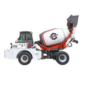 Automatic Self Loading Drum Concrete Cement Mixer 4000L with Bidirectional Drive 3.0m3