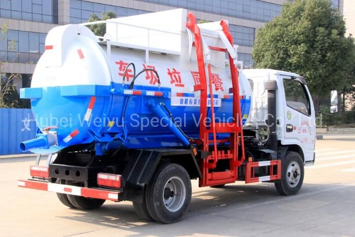 China Dongfeng Hot Sale 5-8cbm/5000-8000liters Mobile Kitchen Garbage Refuse Collection Truck