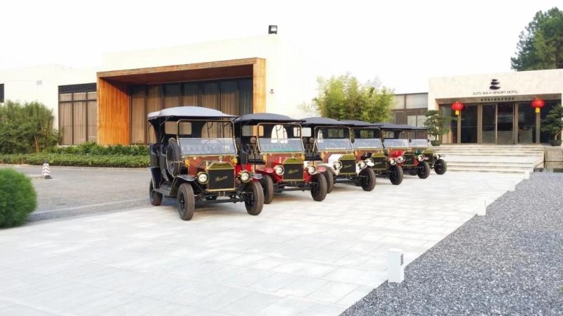 Luxury Cheap 4-5 Seats Electric Vintage Golf Cart for Wedding Resort Hotel Classic Car