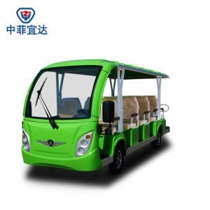 Ce Approved 14 Passenger 72V Electric Sightseeing Car