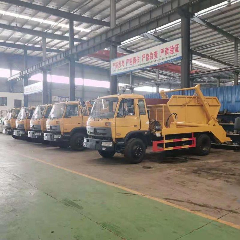 Hot Sale Dongfeng 8cbm Swing Arm Garbage Truck Roll off Garbage Truck for Sale