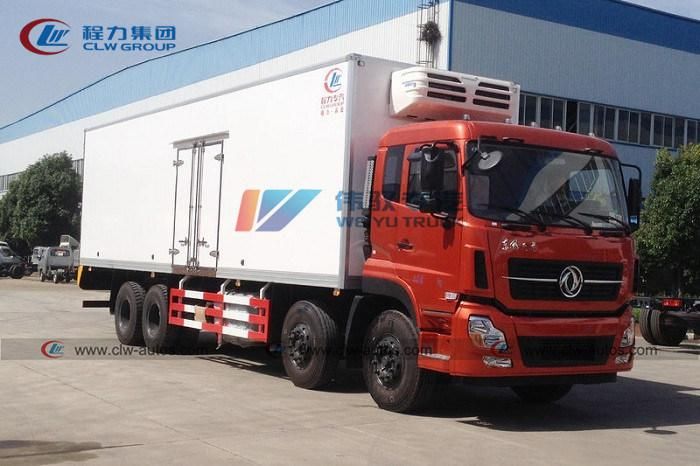 Foton Auman 12wheels 8*4 Ice Cream Freezer Cooling Food Truck 30tons Refrigerator Van Truck