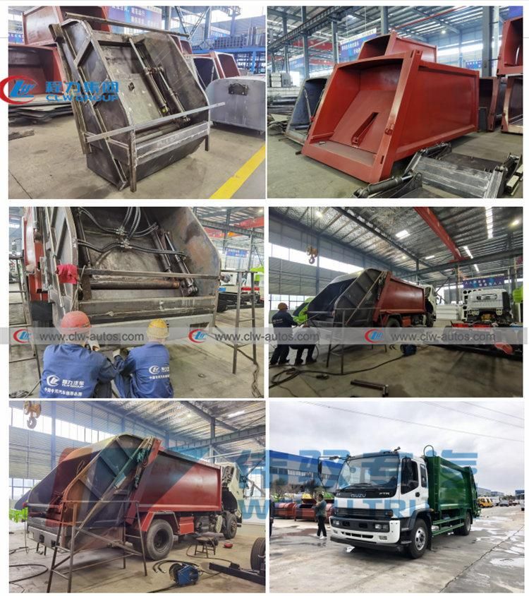 Dongfeng 4X2 120HP 6m3 3tons Container Compression Garbage Collection Sanitation Compressed Garbage Refuse Compactor Truck