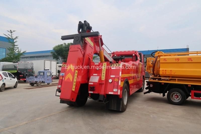 Hongyan Shacman HOWO 4X2 Heavy Duty 10t Bus Pickup Rollback Wrecker Towing Truck