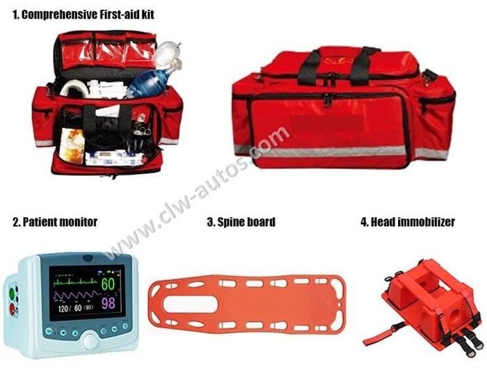 Diesel Gasoline Engine Ford Ambulance Car ICU Patient Transit Medical Clinic Hospital Ambulance