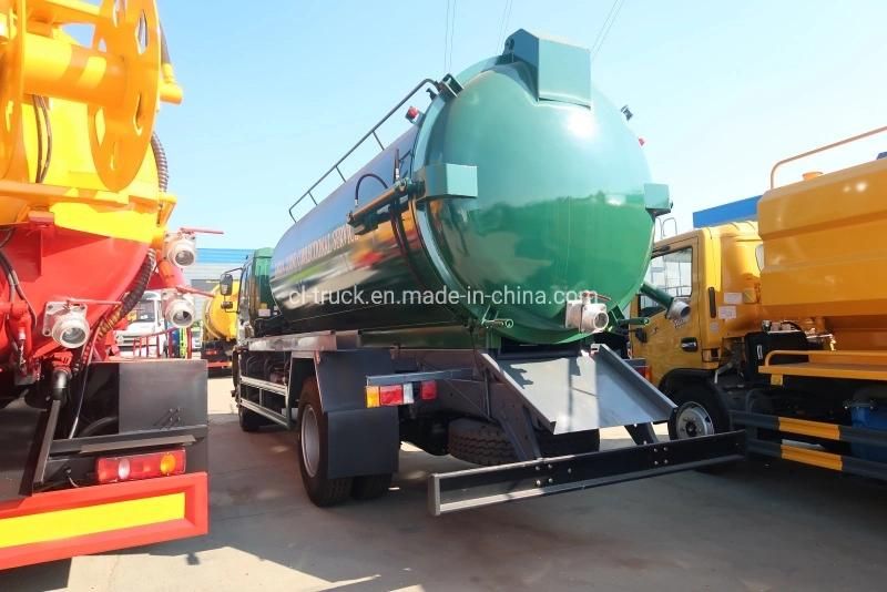 Japan I Suzu Ftr 6 Wheels 10m3 12m3 Vacuum Sewage Suction Truck