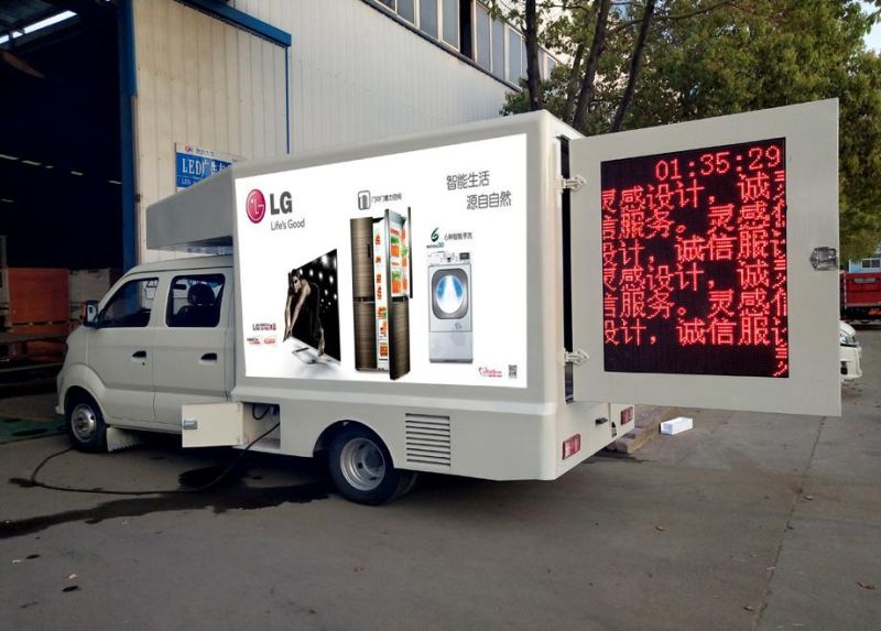 Sinotruk Wangpai Double Row Mobile 2 Side Full Color LED Advertising Truck
