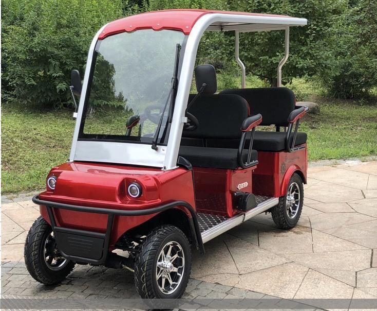 Warehouse Stock New Model Four Wheel Electric Moped Sightseeing Car Electric Golf Carts
